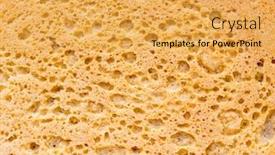  Presentation with bread - Presentation theme featuring bread-background-and-texture background and a yellow colored foreground