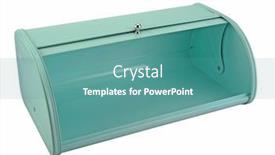  Presentation with bread - Cool new PPT theme with bread-box-under-the-white backdrop and a teal colored foreground