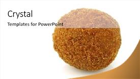 Presentation with called to authority - PPT theme featuring bread crumbs - real traditional dutch snack called background and a  colored foreground