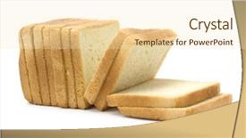  Presentation with bread - Amazing slides having bread isolated on white backdrop and a lemonade colored foreground