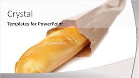  Presentation with bread - PPT layouts featuring bread-loaf-isolated-on-white background and a white colored foreground