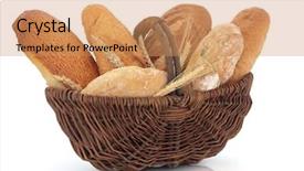  Presentation with tiger - Beautiful PPT theme featuring bread loaf selection of tiger backdrop and a coral colored foreground
