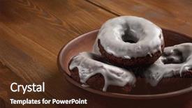  Presentation with hot chocolate - PPT theme featuring bread making steps - freshly baked hot homemade chocolate background and a  colored foreground