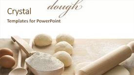  Presentation with dough - Cool new presentation theme with bread pastry - dough for baking backdrop and a cream colored foreground