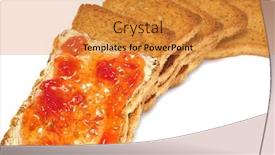  Presentation with butter - Cool new theme with bread-rusk-with-butter backdrop and a gold colored foreground