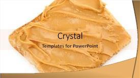  Presentation with peanut butter healthy spread - Amazing slides having bread slice with creamy peanut backdrop and a  colored foreground