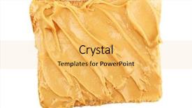  Presentation with peanut - Slides enhanced with bread slice with creamy peanut background and a yellow colored foreground