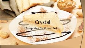  Presentation with peanut butter healthy spread - Cool new presentation theme with bread slices with creamy peanut backdrop and a  colored foreground