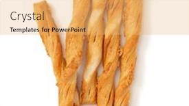  Presentation with white cheese - Presentation design with bread-sticks-with-cheese-isolated background and a yellow colored foreground