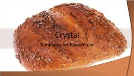  Presentation with gluten free bread on wooden - Cool new slides with bread topped with sunflower seed backdrop and a  colored foreground