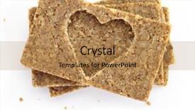  Presentation with cut - Cool new PPT layouts with bread with cut out shape backdrop and a coral colored foreground