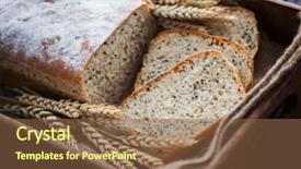  Presentation with nigella sativa seed - Cool new slide set with bread with nigella sativa seed backdrop and a tawny brown colored foreground