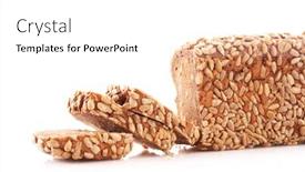  Presentation with sunflower sunflower sunflower sunflower sunflower - Theme with bread-with-sunflower-seeds-isolated background and a white colored foreground