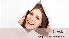  Presentation with breaking through - Cool new slides with near liptovsky mikulas in slovakia backdrop and a teal colored foreground.