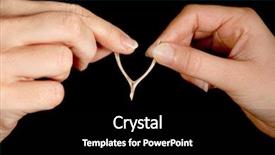  Presentation with people - Colorful slide deck enhanced with chicken bone - hands of two people pulling backdrop and a black colored foreground