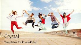  Presentation with teenage - Presentation design with break dance - summer sport dancing and teenage background and a lemonade colored foreground