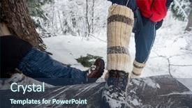  Presentation with high tea - Slide set enhanced with break for drinking tea background and a ocean colored foreground