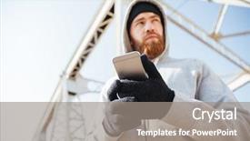  Presentation with close up of young girls - Audience pleasing PPT theme consisting of break ins - close up portrait backdrop and a gray colored foreground