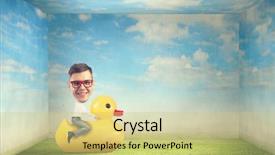  Presentation with work - Beautiful presentation theme featuring break riding on plastic duck backdrop and a  colored foreground