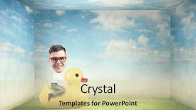  Presentation with work deadlines - Colorful slides enhanced with break riding on plastic duck backdrop and a  colored foreground