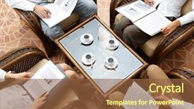  Presentation with microwave imaging image of modern - Beautiful theme featuring break room - image of businessman sitting backdrop and a tawny brown colored foreground