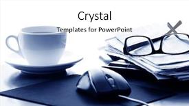  Presentation with office life - Colorful PPT layouts enhanced with break room - office life closeup backdrop and a  colored foreground