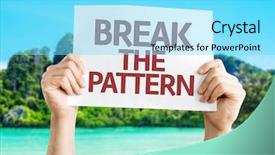  Presentation with break up divorce shared custody - Beautiful PPT theme featuring stereotype - break the pattern card backdrop and a arctic colored foreground