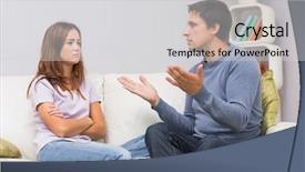  Presentation with living room - Colorful presentation enhanced with subway food - baguette with smoked sausage and backdrop and a tawny brown colored foreground