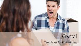  Presentation with married couple - Cool new PPT layouts with break up - young married couple arguing backdrop and a lemonade colored foreground