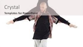  Presentation with ballerina - Amazing PPT theme having breakdancer keeps on shoulders ballerina and poses isolated on white background backdrop and a lemonade colored foreground