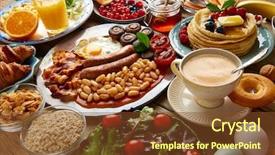  Presentation with orange fruit - PPT theme having continental and english coffee orange background and a tawny brown colored foreground