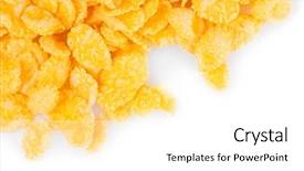  Presentation with history earth globe isolated white - PPT layouts enhanced with breakfast cereal - tasty cornflakes isolated on white background and a white colored foreground