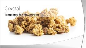  Presentation with breakfast cereal - Presentation theme consisting of breakfast-cereal-morning-granola-isolated background and a white colored foreground