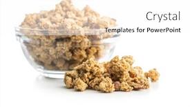  Presentation with breakfast cereal - Cool new slide deck with breakfast-cereal-morning-granola-isolated backdrop and a white colored foreground