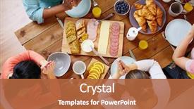  Presentation with religious - Amazing PPT layouts having breakfast family and religious concept backdrop and a red colored foreground