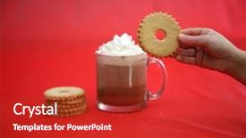  Presentation with hot chocolate - Beautiful theme featuring breakfast importance - hot chocolate christmas cookie hot backdrop and a  colored foreground