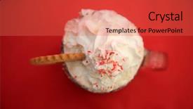  Presentation with hot chocolate - Theme featuring breakfast importance - hot chocolate hot coco background and a red colored foreground