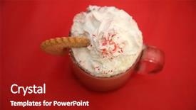  Presentation with hot chocolate - Audience pleasing presentation consisting of breakfast importance - hot chocolate hot coco backdrop and a crimson colored foreground