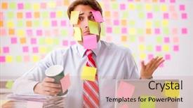  Presentation with young man holdng laptop on lap money - Theme having breakfast importance - young handsome man in conflicting background and a  colored foreground