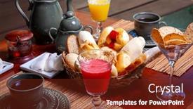  Presentation with brazil carniva ilcinei viega fa - Beautiful presentation theme featuring breakfast-in-a-hotel backdrop and a tawny brown colored foreground