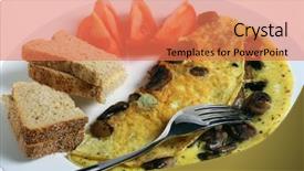  Presentation with butter - PPT theme consisting of contemporary glass chandelier isolated background and a dark gray colored foreground.