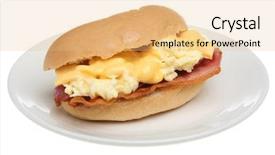  Presentation with bacon - Cool new presentation with breakfast roll with bacon scrambled backdrop and a lemonade colored foreground