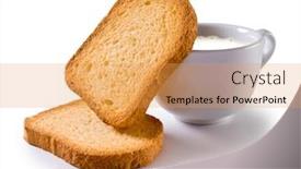  Presentation with white milk - Audience pleasing PPT layouts consisting of breakfast-set-isolated-on-white backdrop and a yellow colored foreground