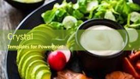  Presentation with dip - Cool new slide set with breakfast-smoked-salmon-avocado-garlic backdrop and a tawny brown colored foreground