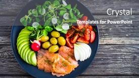  Presentation with avocado - Theme enhanced with breakfast-smoked-salmon-avocado-stuffed background and a gray colored foreground