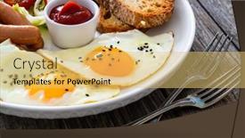  Presentation with breakfast - PPT layouts having breakfast-sunny-side-up-egg background and a yellow colored foreground