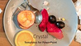  Presentation with messy - Slide deck enhanced with breakfast-table-is-messy background and a yellow colored foreground