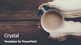  Presentation with hot tea - Amazing theme having breakfast tea - woman holding cup of hot backdrop and a dark gray colored foreground