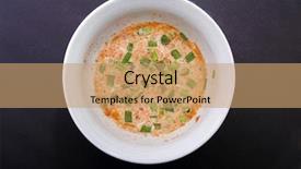  Presentation with carbs - Presentation design having breakfast that takes 4 minute background and a  colored foreground