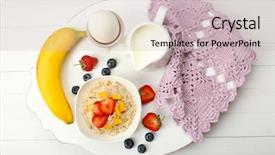  Presentation with milk - Presentation theme having  background and a  colored foreground